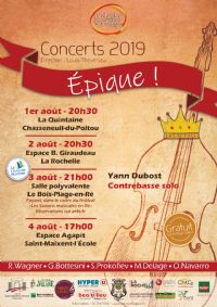 Orchestre Sortilège - Epique !. Le jeudi 1er août 2019 à Chasseneuil-du-Poitou. Vienne.  20H30